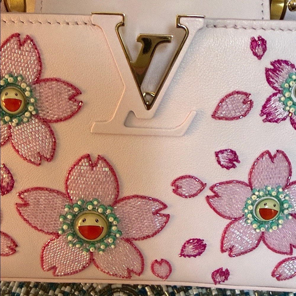 Louis Vuitton LV x TM Cherry Blossom Capucines Mini⭐️Limited Edition⭐️ Numbered - Picture 3 of 8
